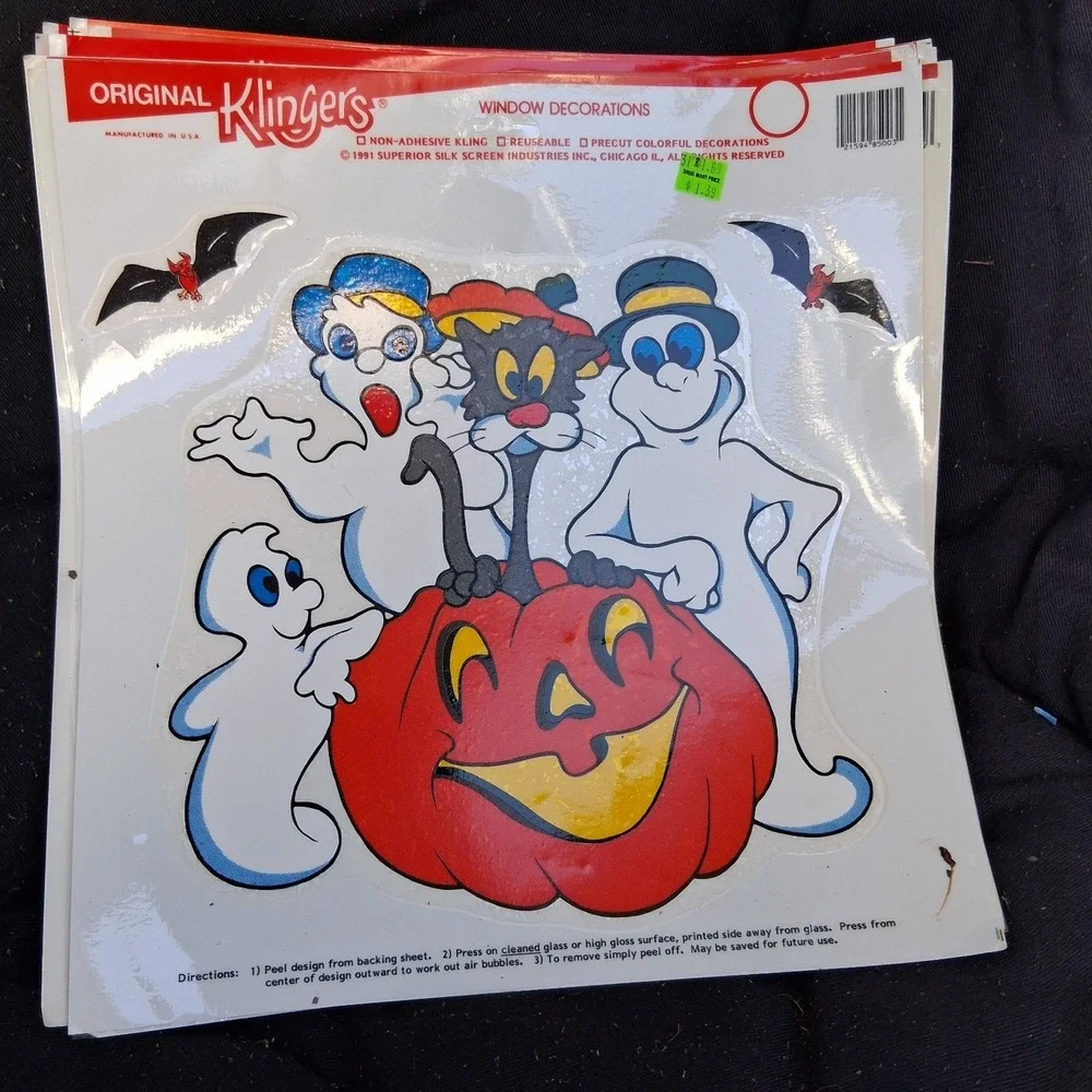 Vintage 90s Halloween Klingers Window Clings Lot Of 10 No Duplicates JOL...